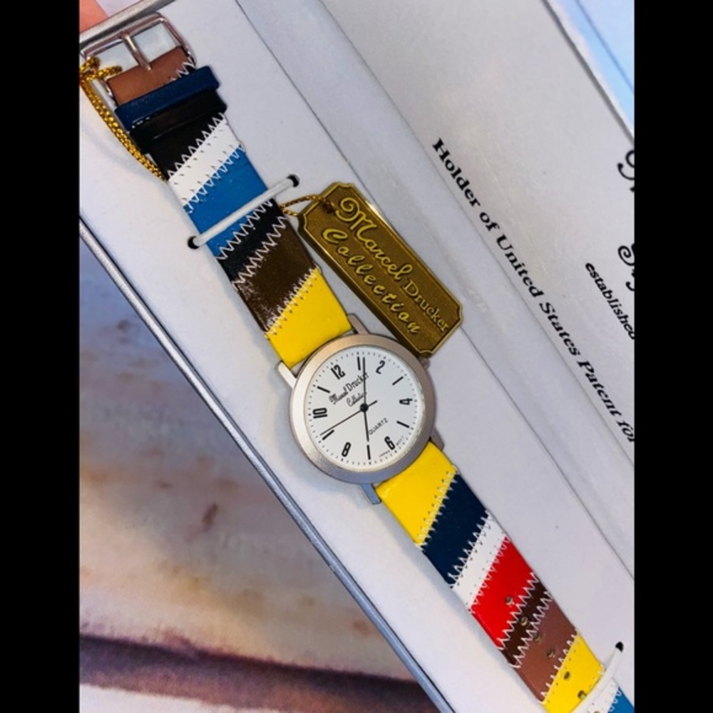 Marcel Drucker Leather Watch NWT!